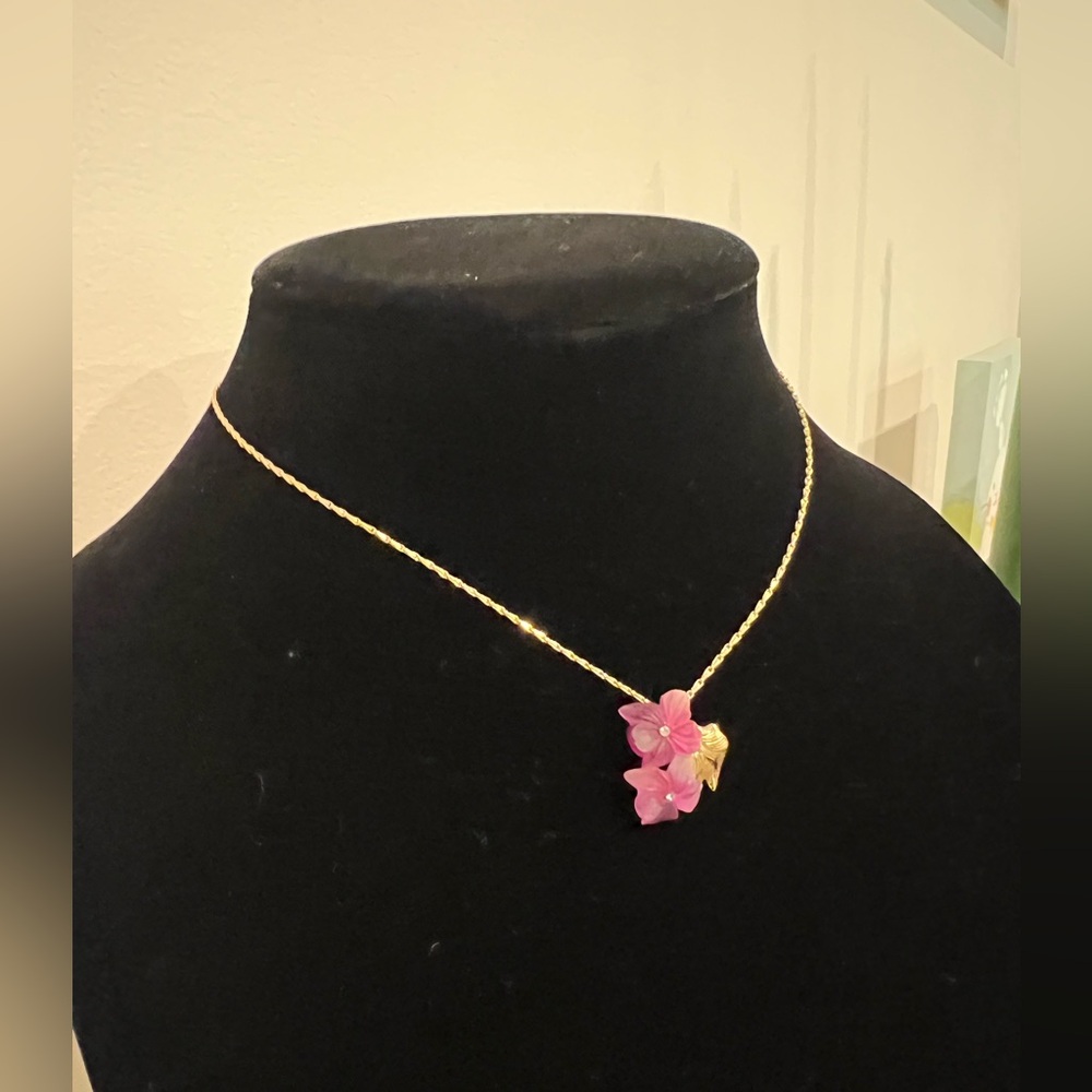 Christian Dior Gold and Purple Floral Necklace - Picture 5 of 15